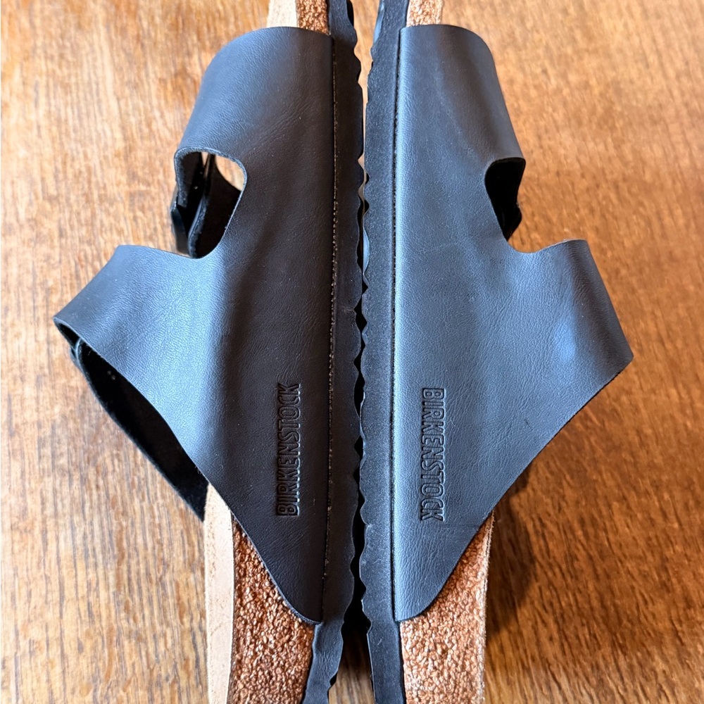 Birkenstock Black Two-Strap Sandals - Picture 6 of 7
